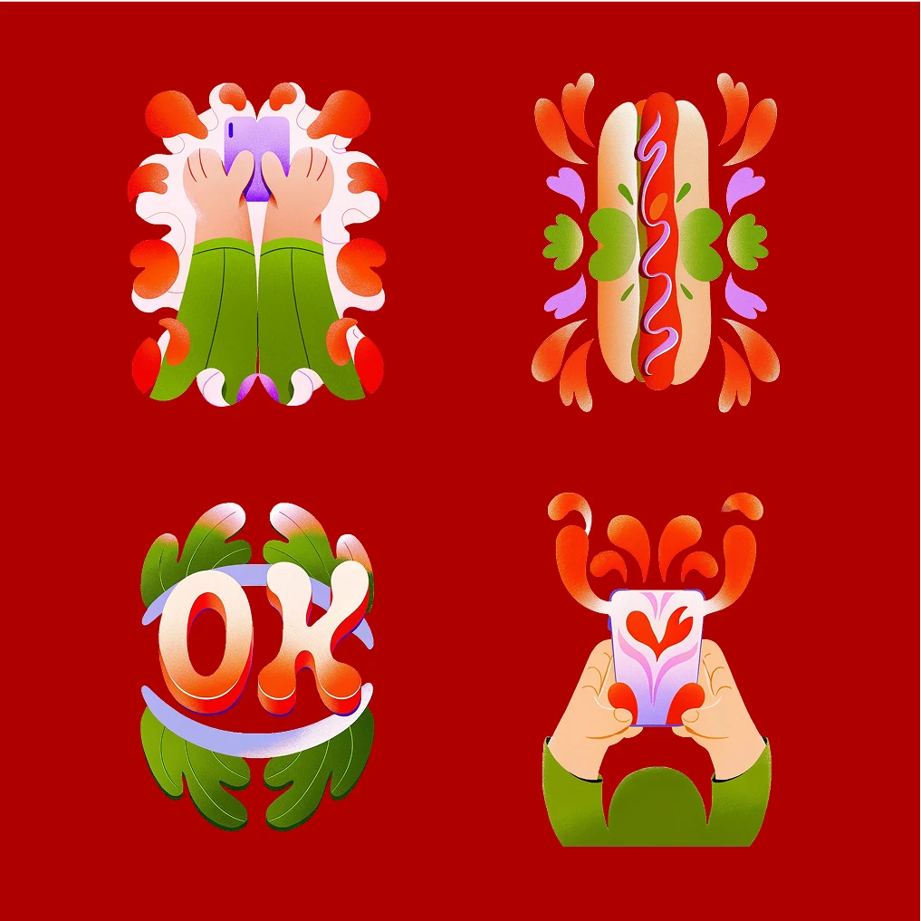 Create illustration set